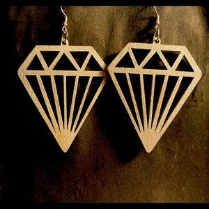 Handmade Dangle Diamond Earrings